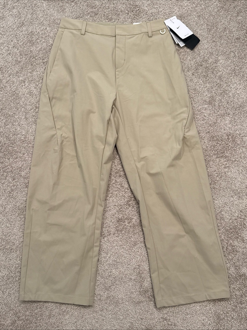Mens Size 30x30 Nike 24.7 PerfectStretch Loose Fit Pants Khaki UV HV0377-253